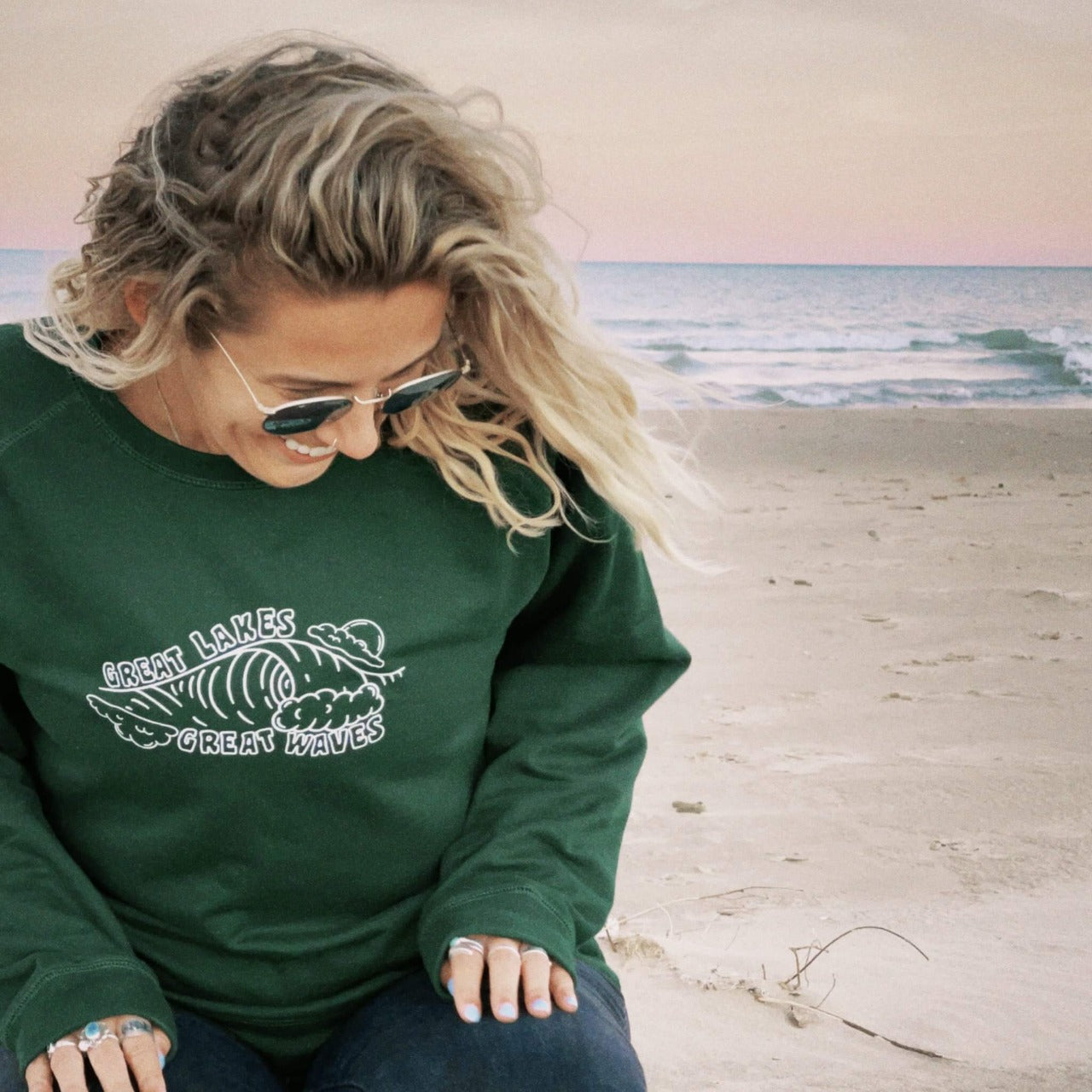 Sunny State Of Mind Crewneck – Wandering Waves Surf Company