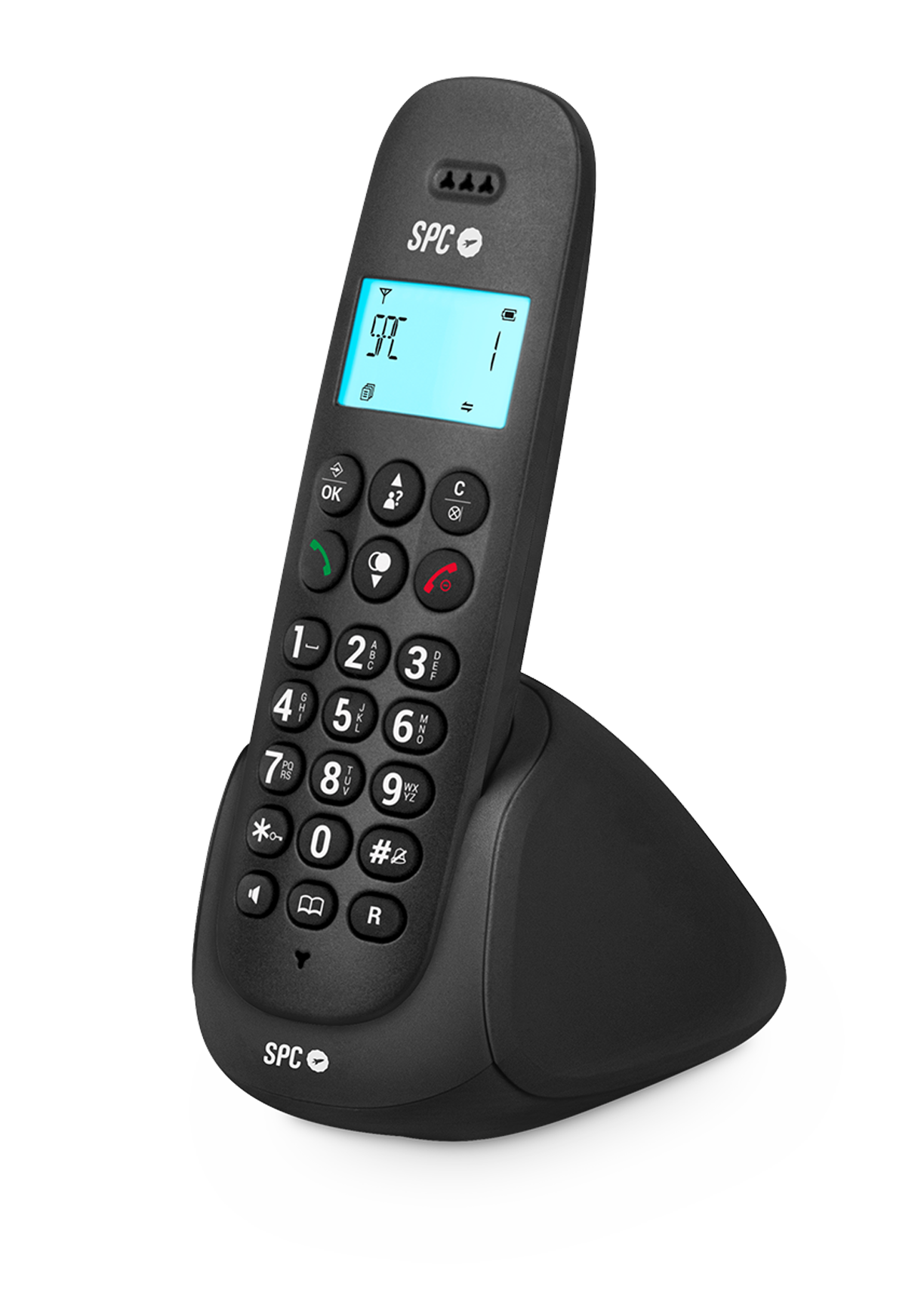 Teléfono inalámbrico SPC ART (7310BS), identificación de llamadas, manos  libres, función Mute, Blanco. en