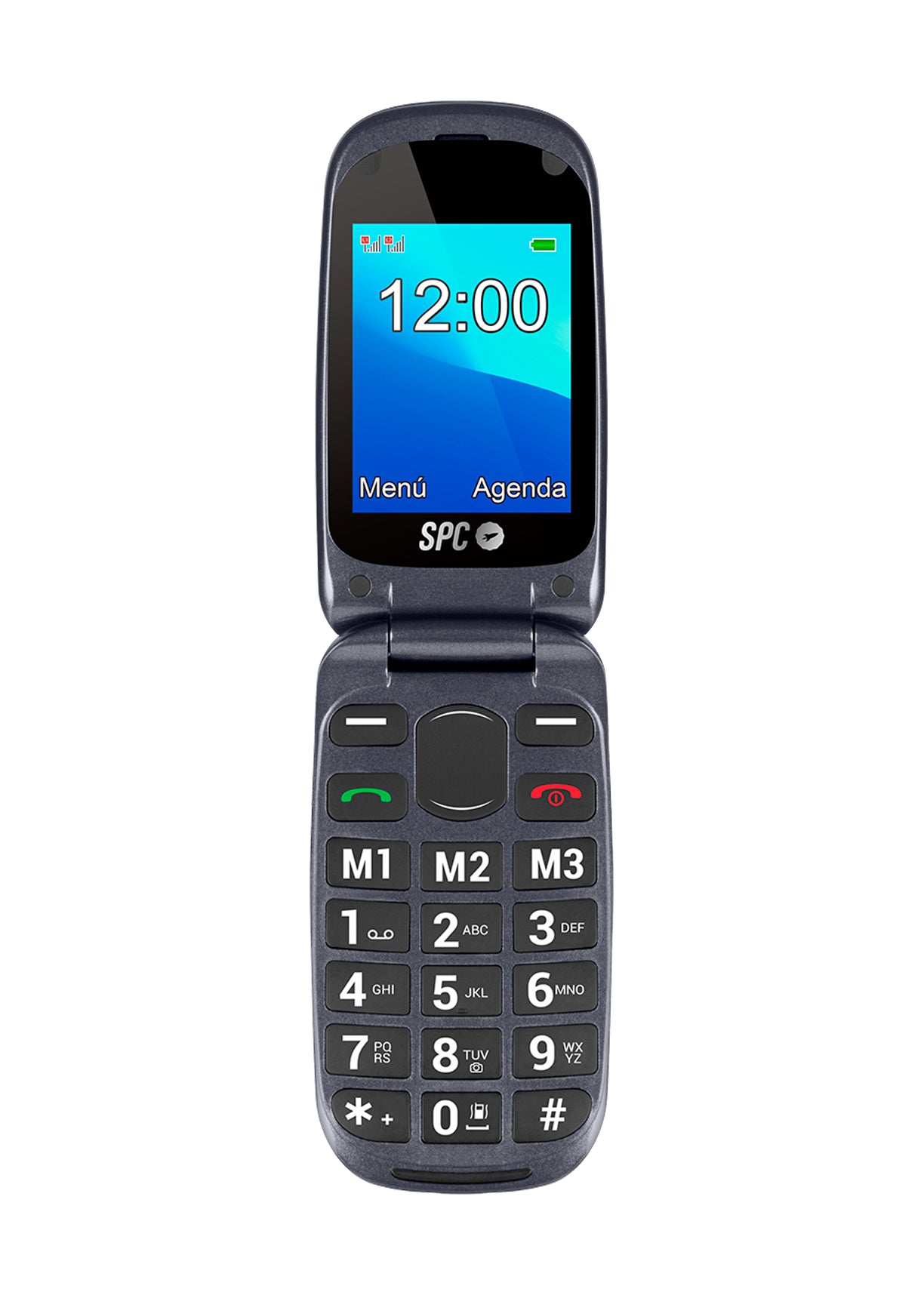 Teléfono móvil libre negro 4G para mayores Whatsapp Jasper 2 SPC