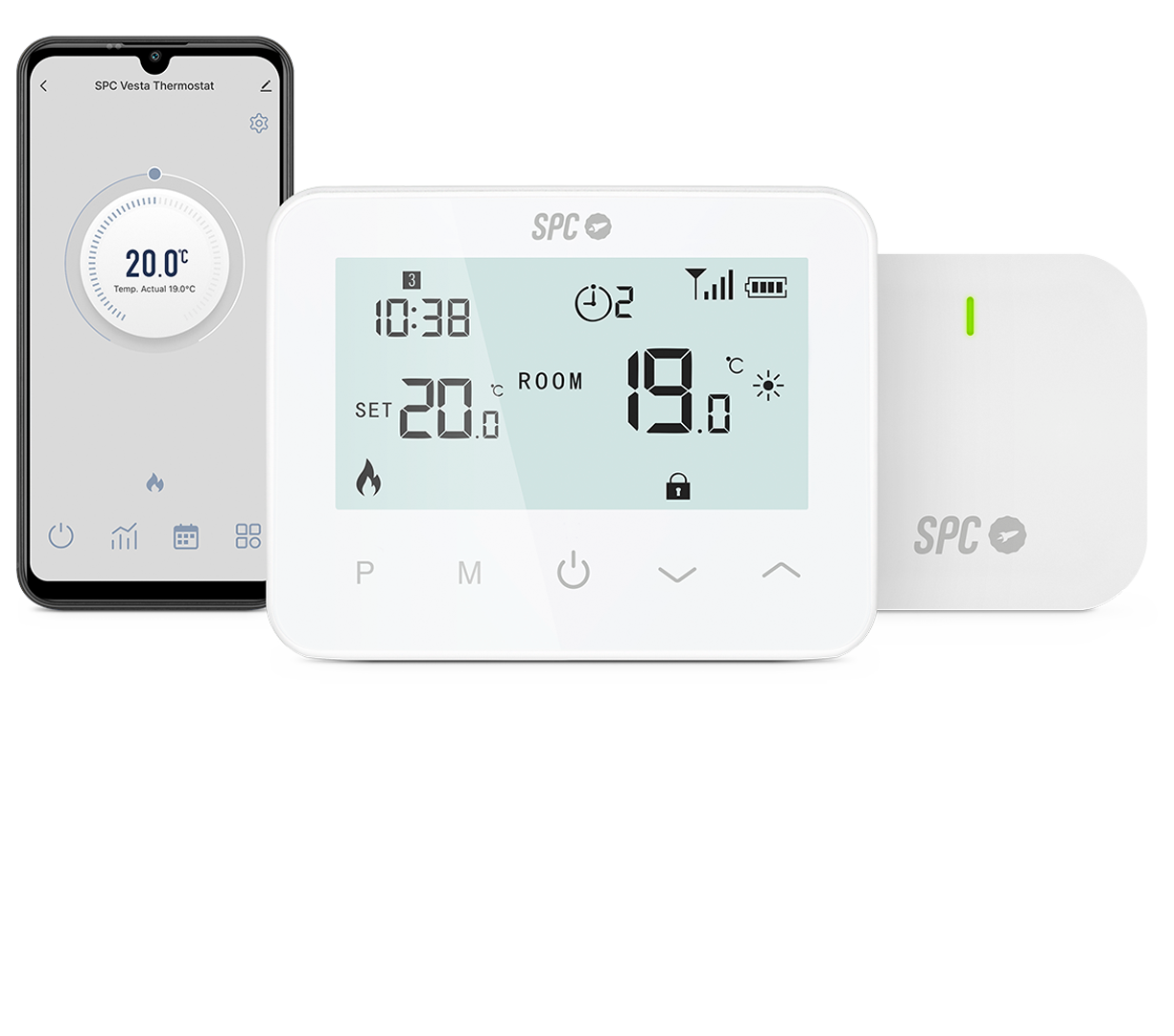 SPC Vesta Thermostat Termostato Inteligente WiFi para Caldera de Gas con  Control por App Blanco, Pc