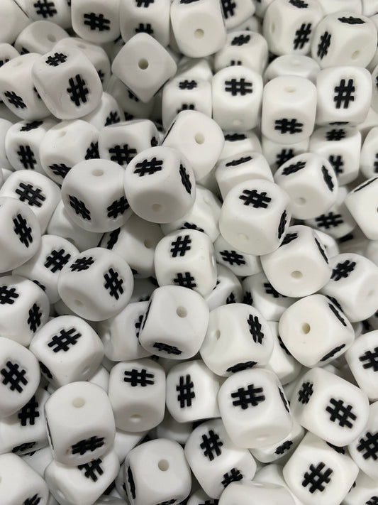 VERTICAL Hole 12mm Letter Beads – CTS Wholesale Silicone