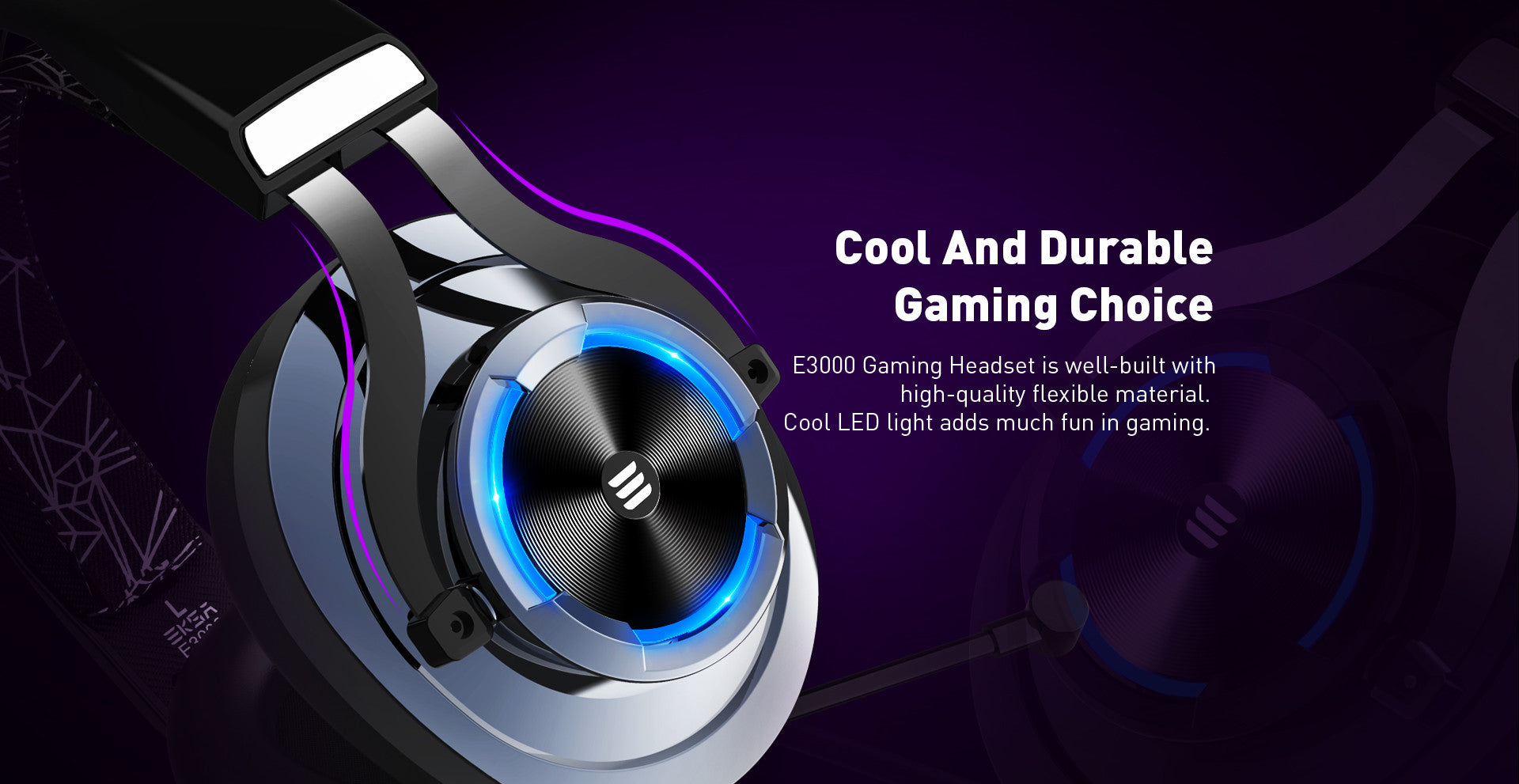 EKSA E3000 Gaming Headset with RGB light