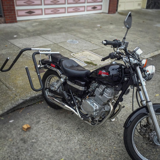 surfboard rack motorbike