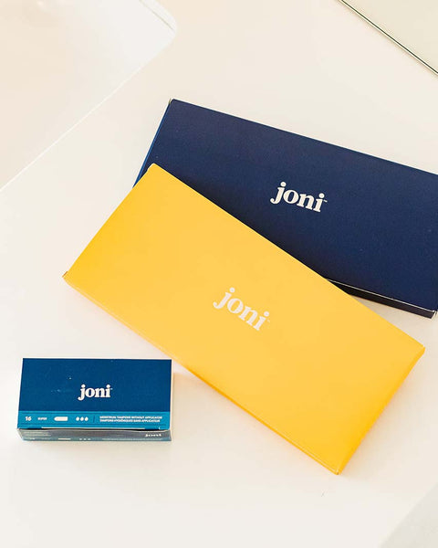 low waste period care products. sustainable tampons and pads from joni. 