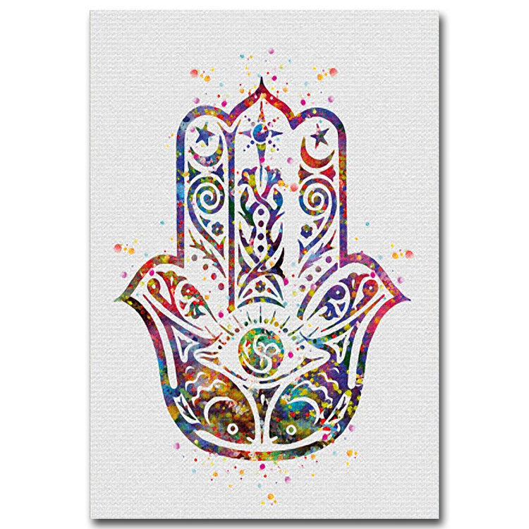 Watercolor Buddha Lotus Canvas – Mandala Bloom