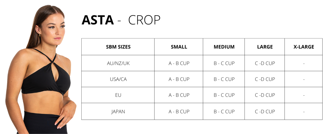 Asta Crop sizes