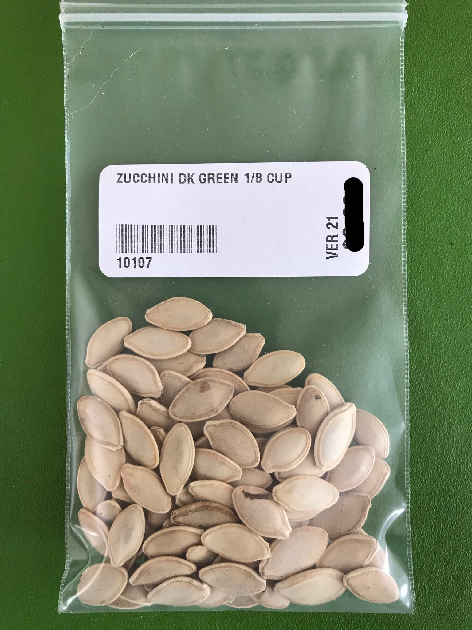 Aimers Dark Green Zucchini Organic Squash Seeds - Packet