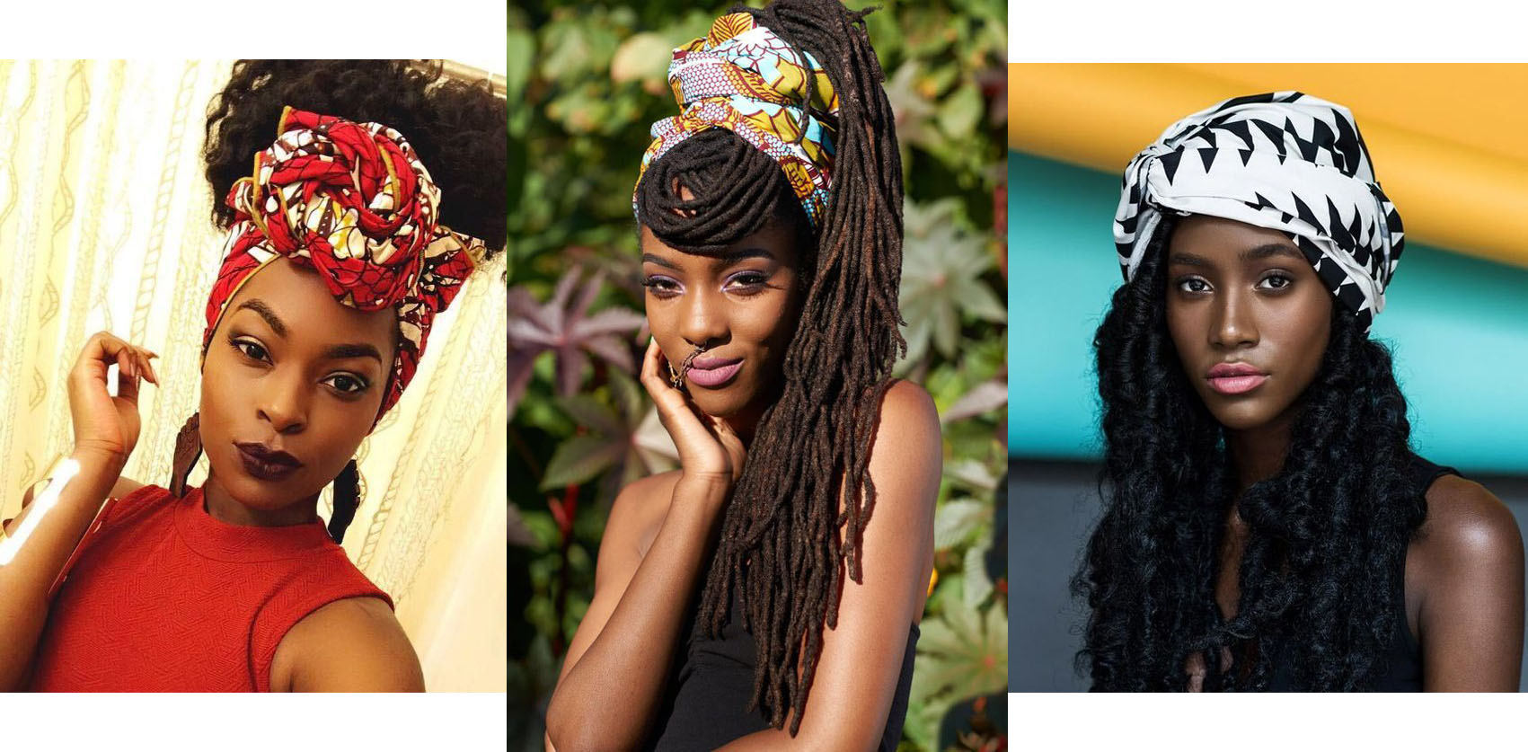 foulard cheveux africain