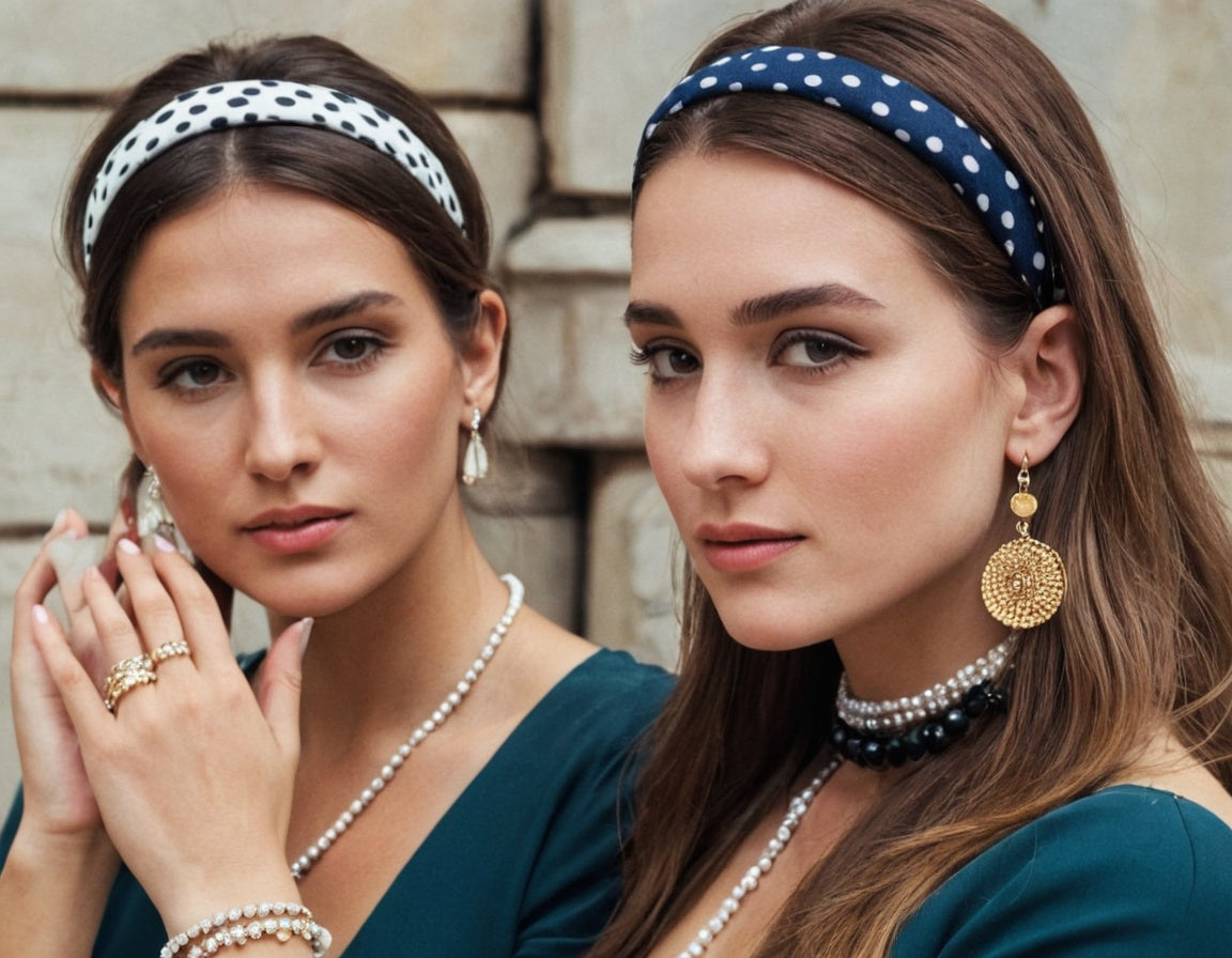 headband à pois