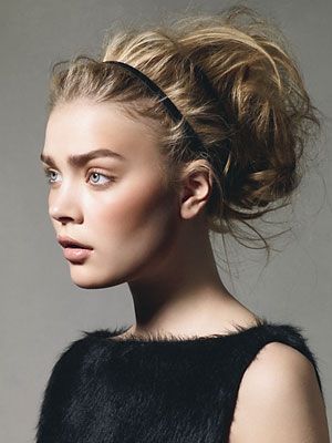 chignon décoiffé