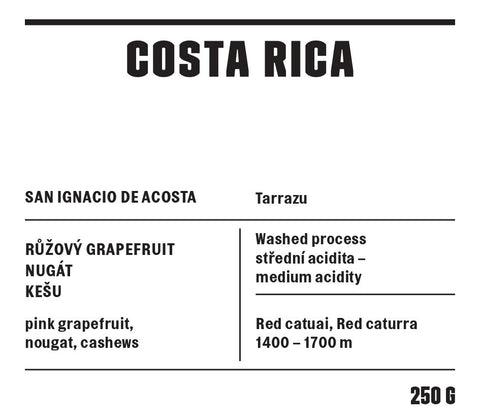 Coffee Source - etikety - Costa Rica