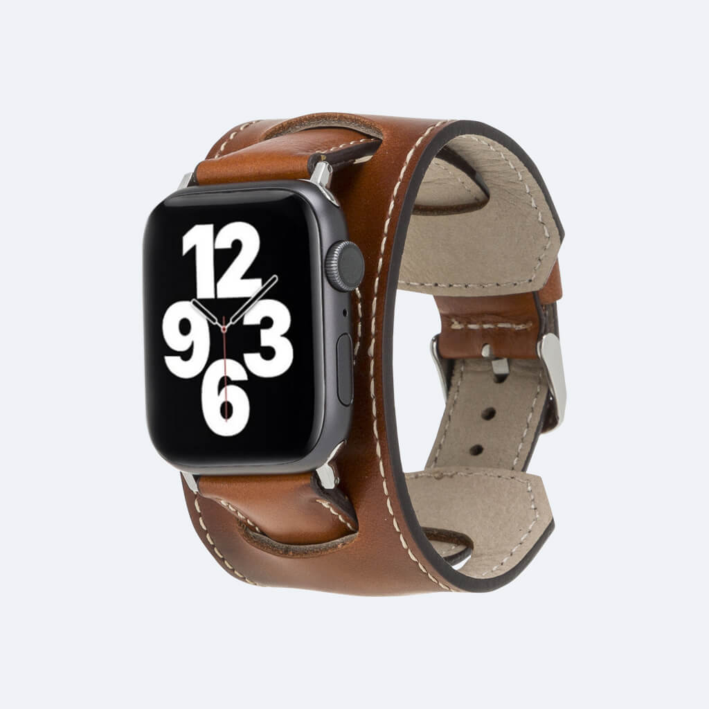 Leather Apple Watch Band in Cuff Style for 44mm / 40mm | Oxa Leather