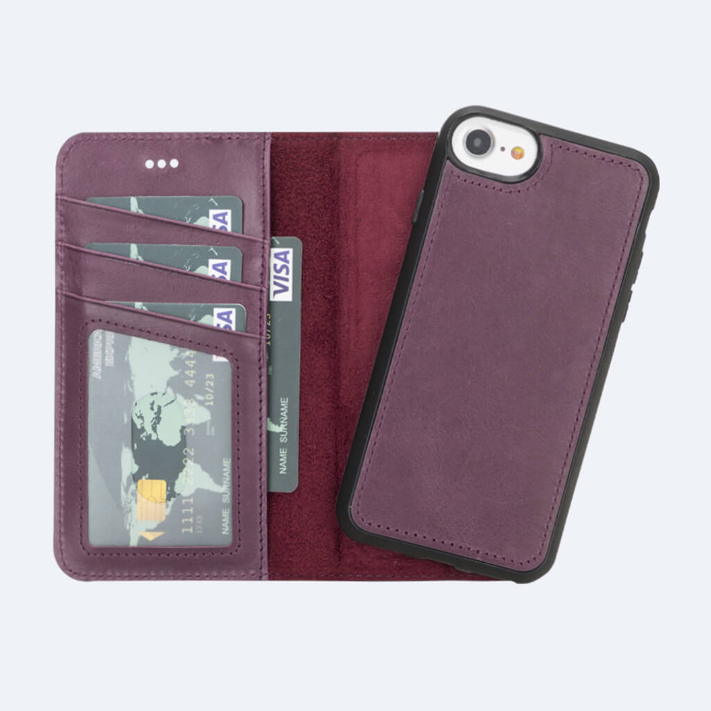 maagpijn Piepen vee Best Leather Wallet Case for iPhone SE - Oxa