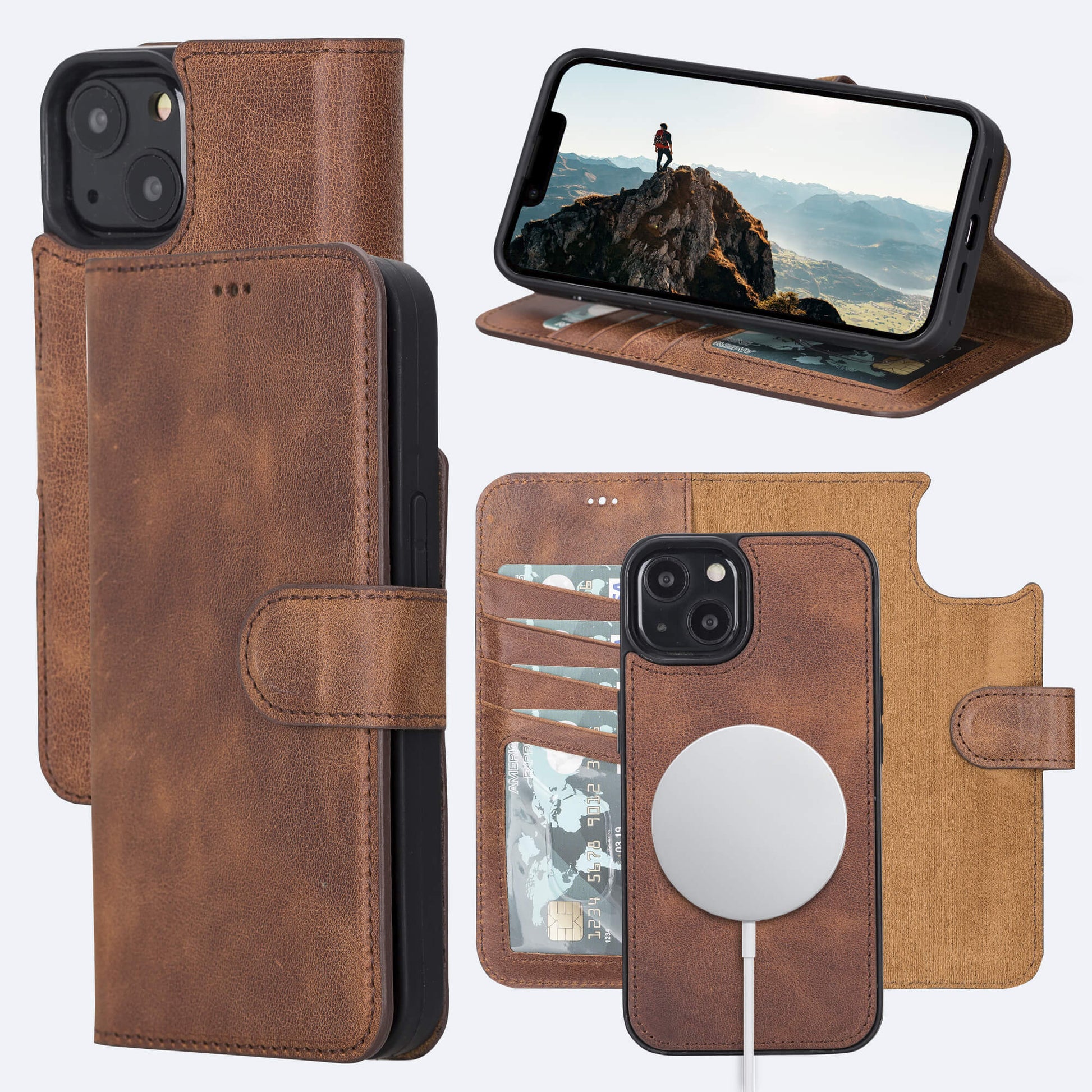 agenda Maar Teleurstelling Best Leather Wallet Case for iPhone 14 Plus - Oxa