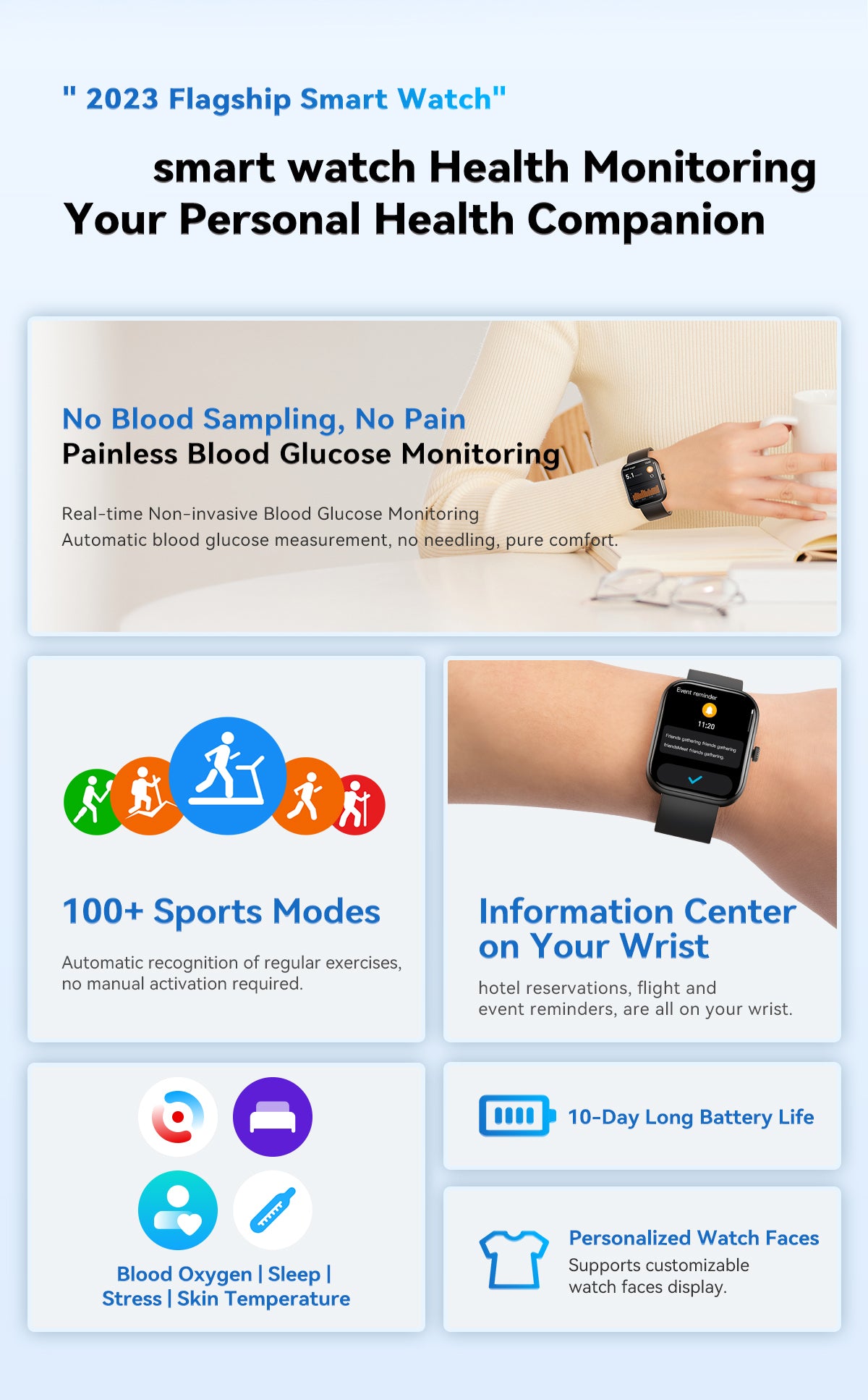 New Blood Glucose Monitoring Smartwatch