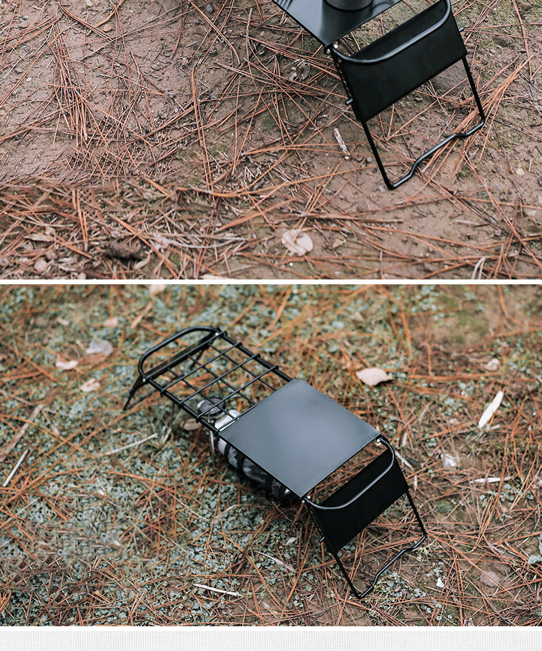 Portable 3-in-1 Design Camping Table for Grill with Mesh Desktop