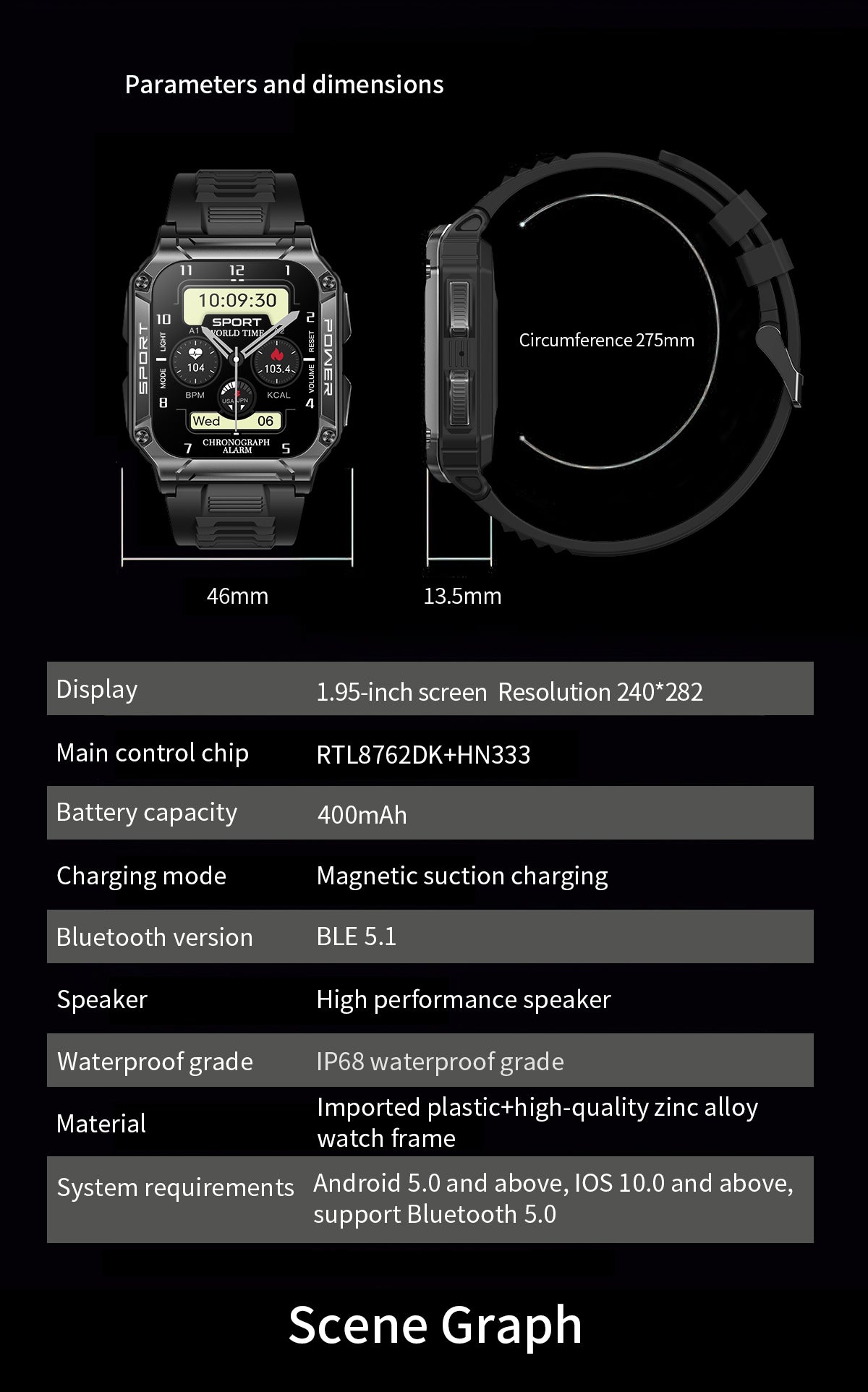 Rugged Tactical Smartwatch