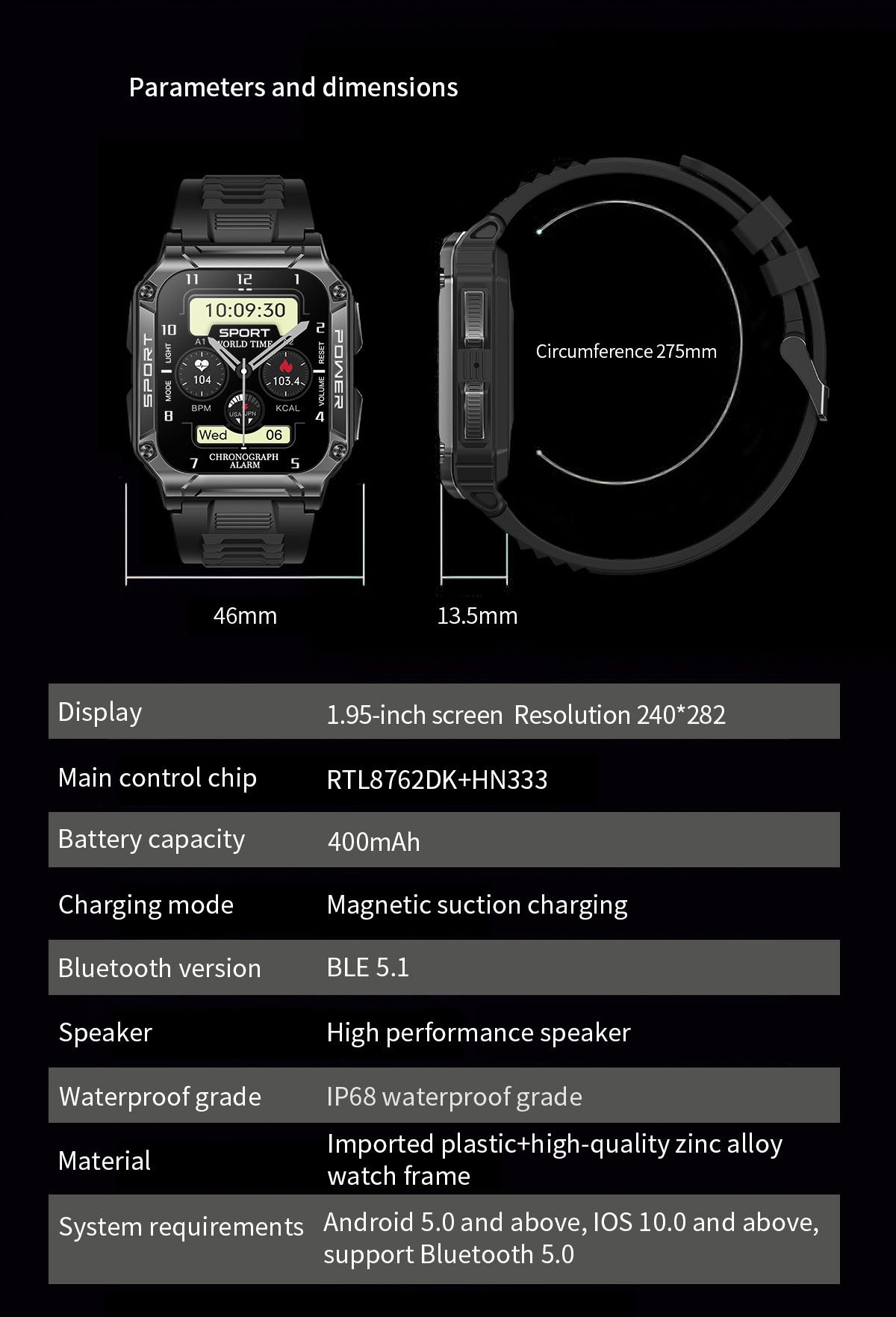 Rugged Tactical Smartwatch