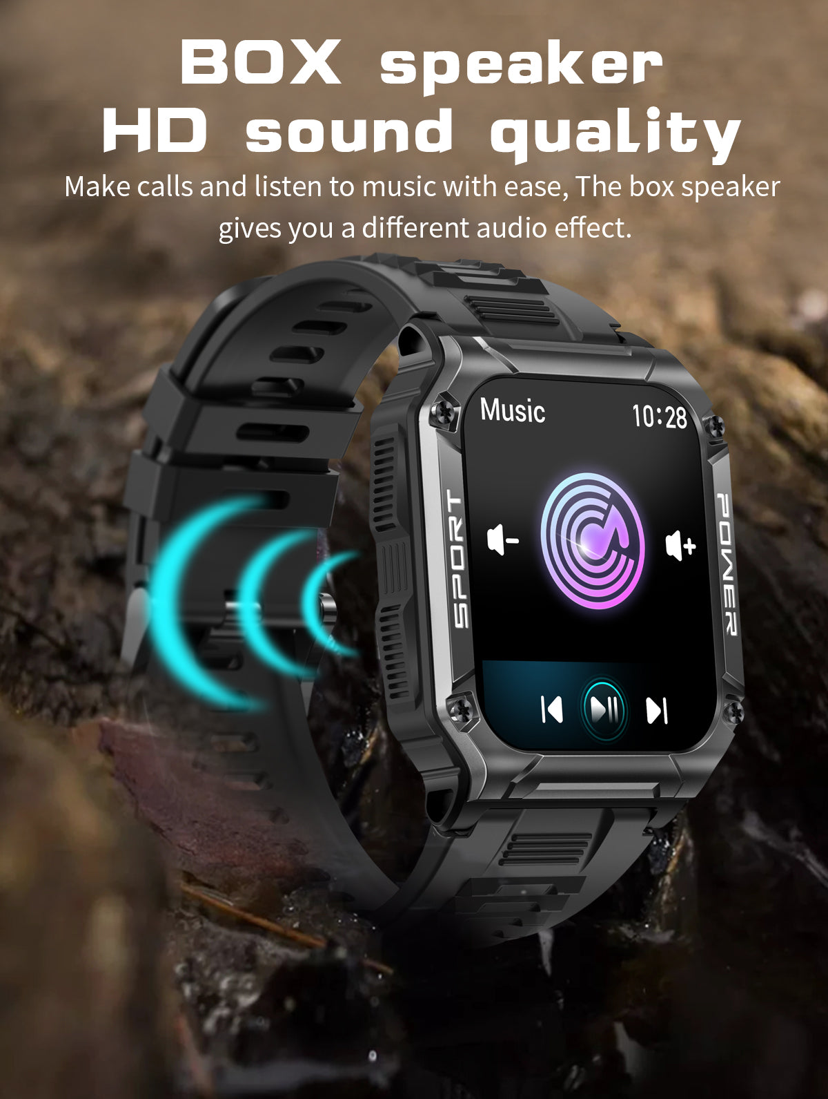 rugged smartwatch with bluetooth calling