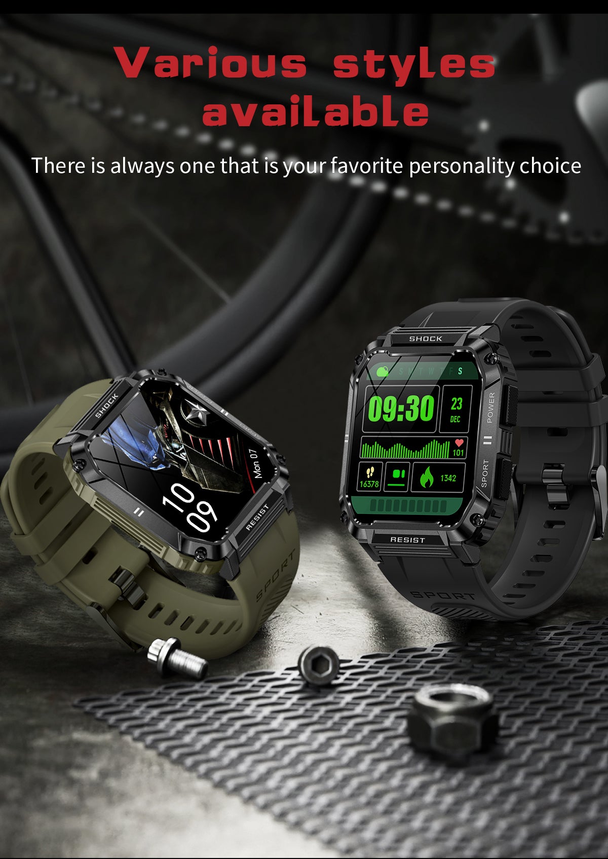 rugged smart watches for men android compatible