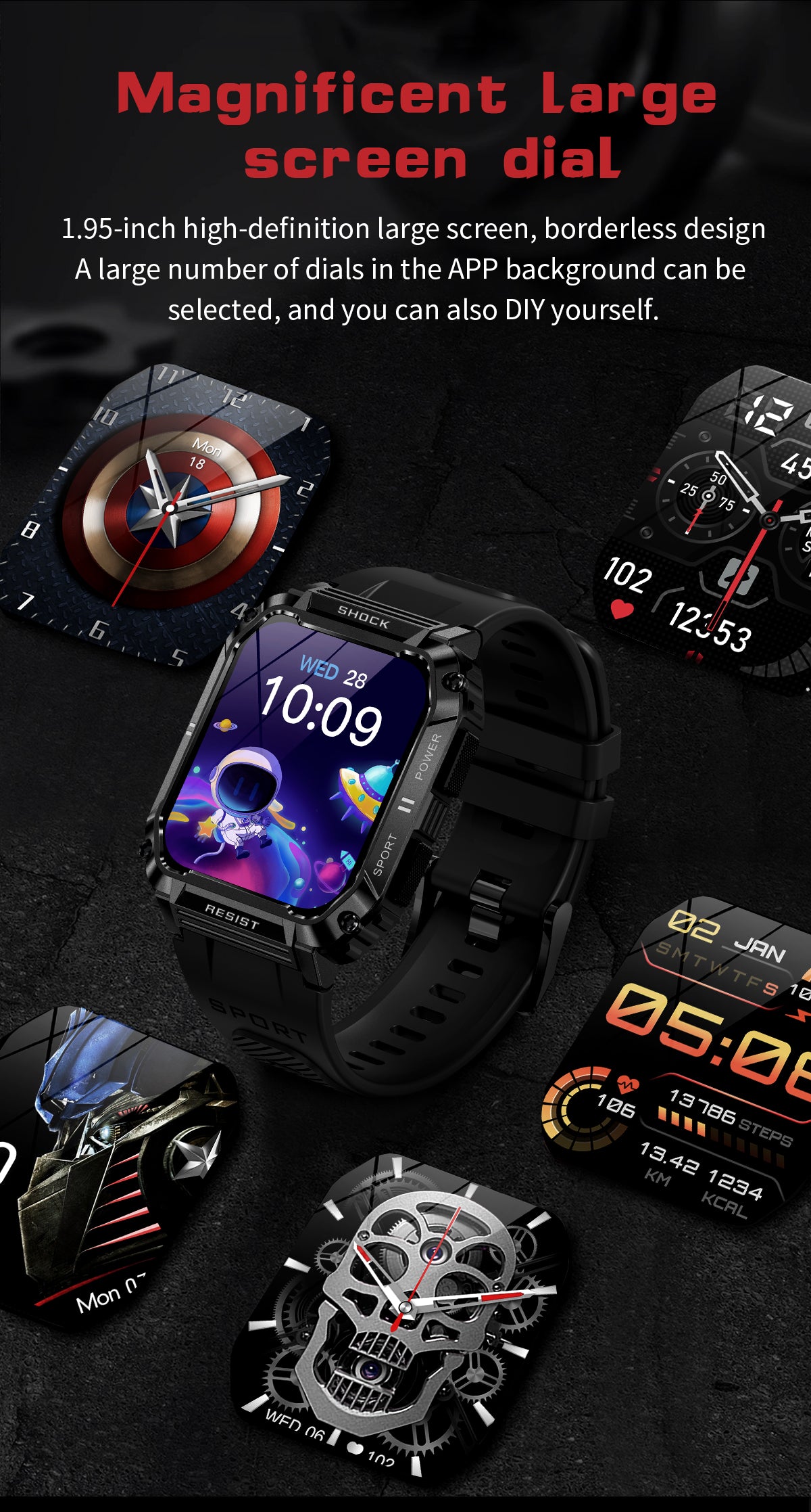 rugged smart watches for men android compatible