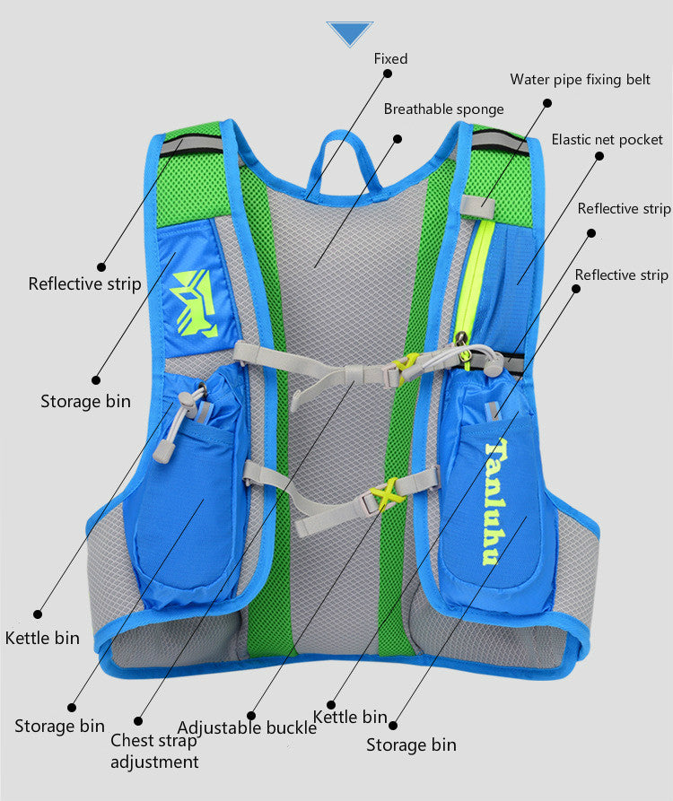Wautton 15L Cycling Backpack Men/women Marathon Ultralight Breathable Backpack