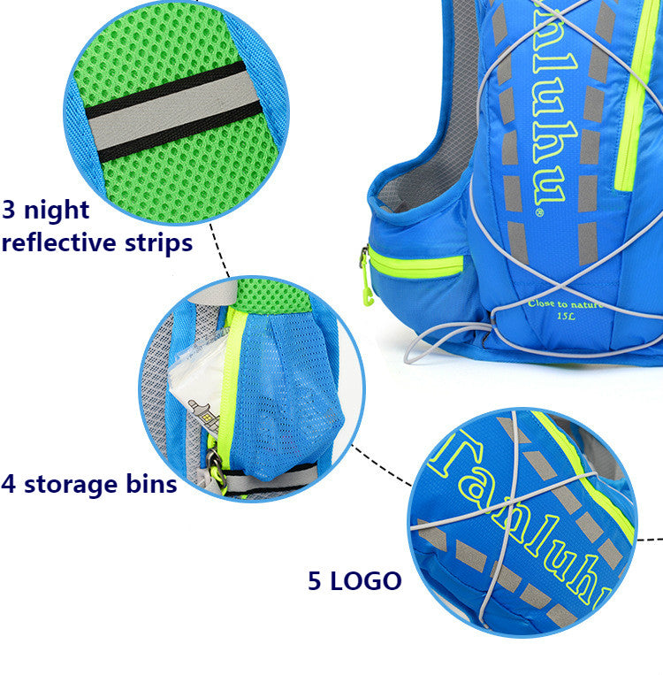 Wautton 15L Cycling Backpack Men/women Marathon Ultralight Breathable Backpack