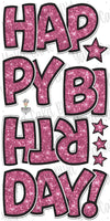 BB FAB5 Happy Birthday Splash Set in Hot Pink Glitter