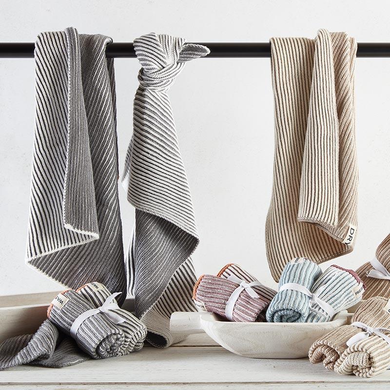  Pure 100% Linen Dish Towels - Set of 2 Linen Kitchen
