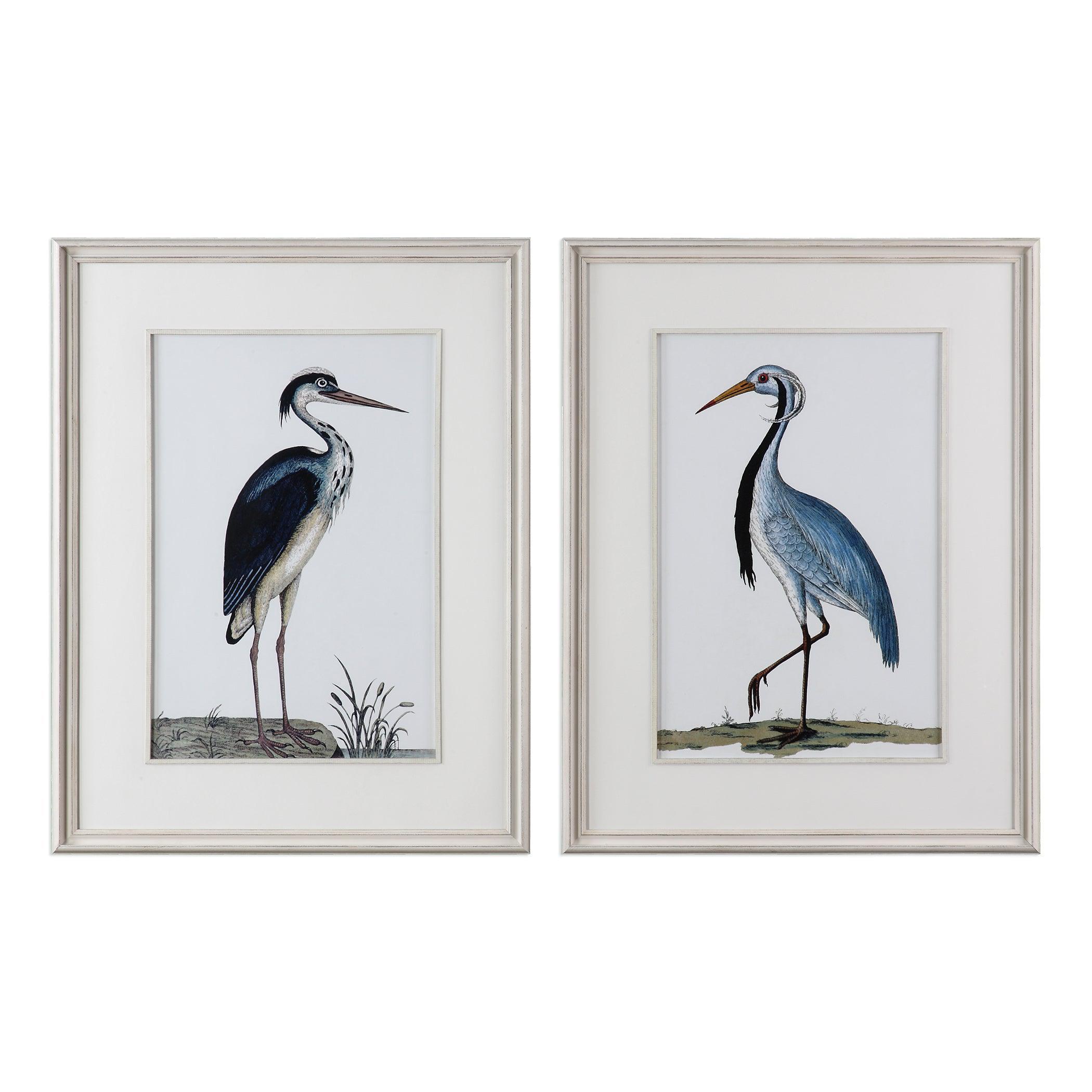 Shore Birds Framed Prints // Set of 2