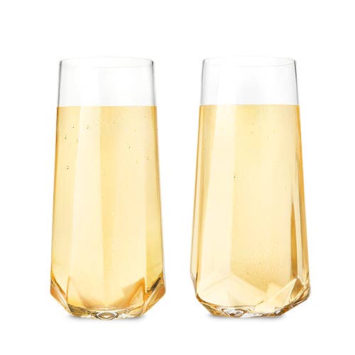 G Francis Champagne Flutes Set - 4pk Tall Slanted Edge Champagne Flute Glasses, Size: One Size