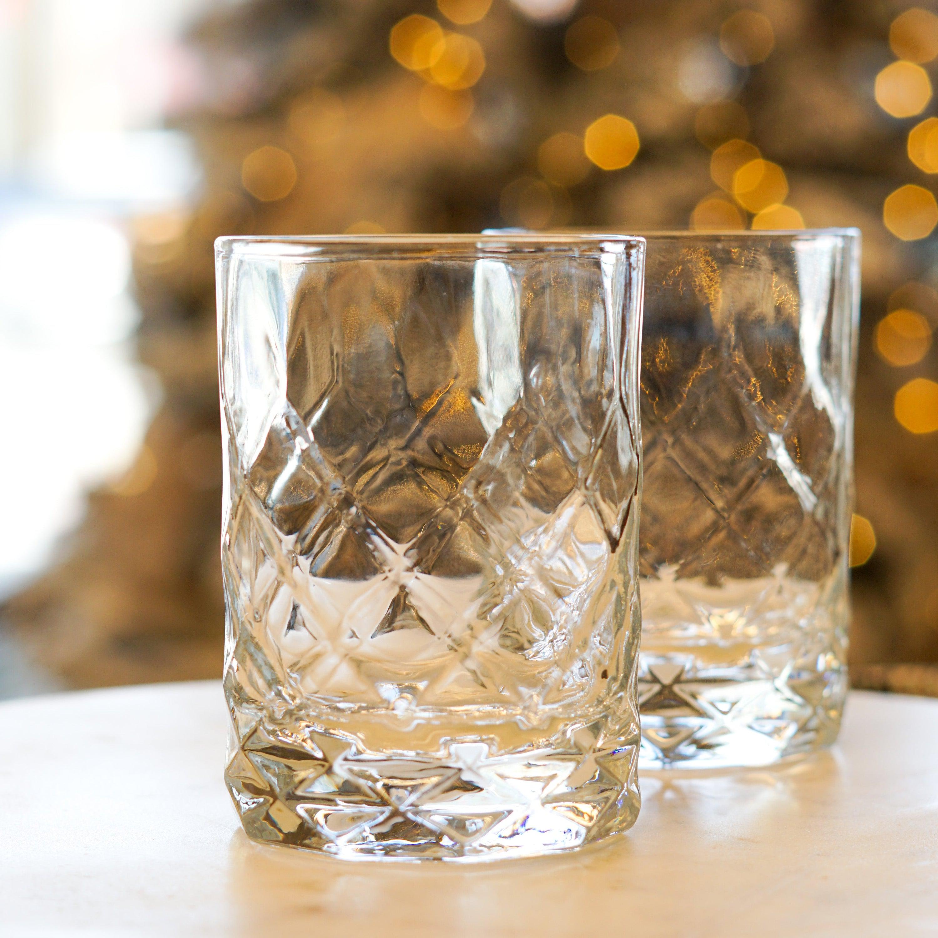 Gem Crystal Highball Glasses Set of 2