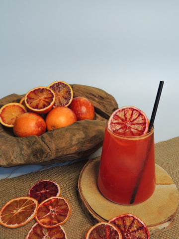 Mocktail met bloedsinaasappel