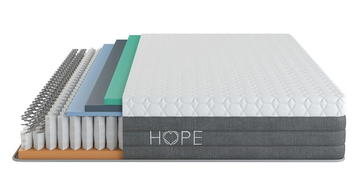 <hope signature collection, 4 layers premium foam, coils, Aspire Hybrid, side sleeper, stomach sleeper, back sleeper, , luxury and comfort, memory foam mattress, hybrid mattress,supportive mattress, made in the USA, CertiPUR-US certified, cooling, best mattress, free shipping,120-day trial, lifetime warranty>