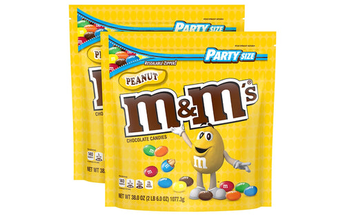 M & M Milk Chocolate Peanut 1.74oz Bag or 48 Count Box — b.a. Sweetie Candy  Store