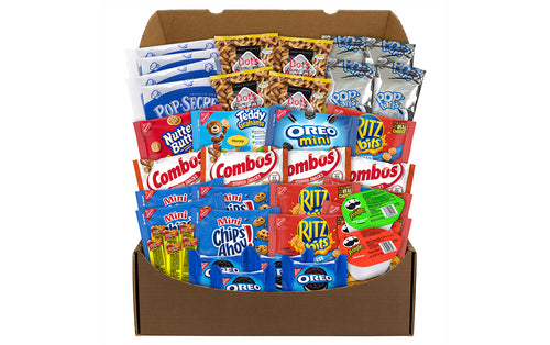 Snack Box Pros Dorm Room Survival Snack Box - Assorted Sweet and Salty  Snack Mix - 56 Handpicked Snacks - Perfect for Camp or School