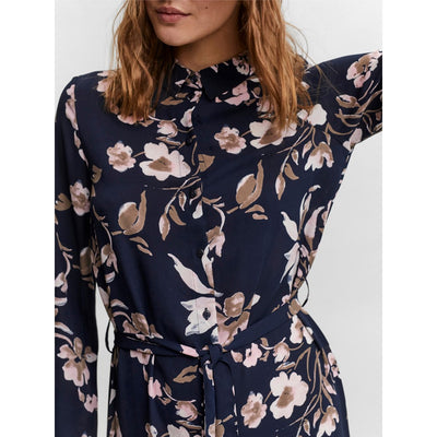 Macy Floral Midi Shirt Dress