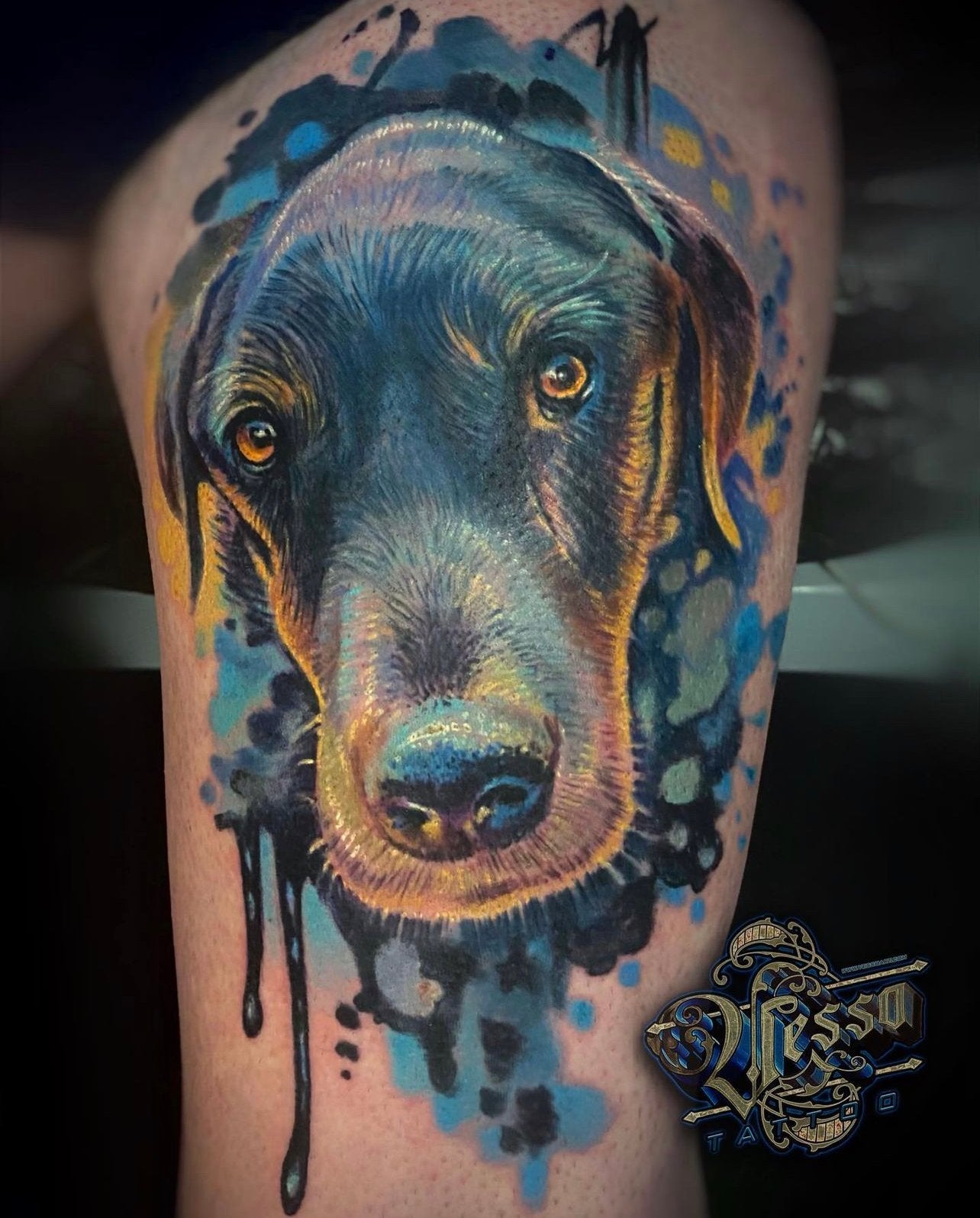 Doberman tattoo by Rtslvr on DeviantArt