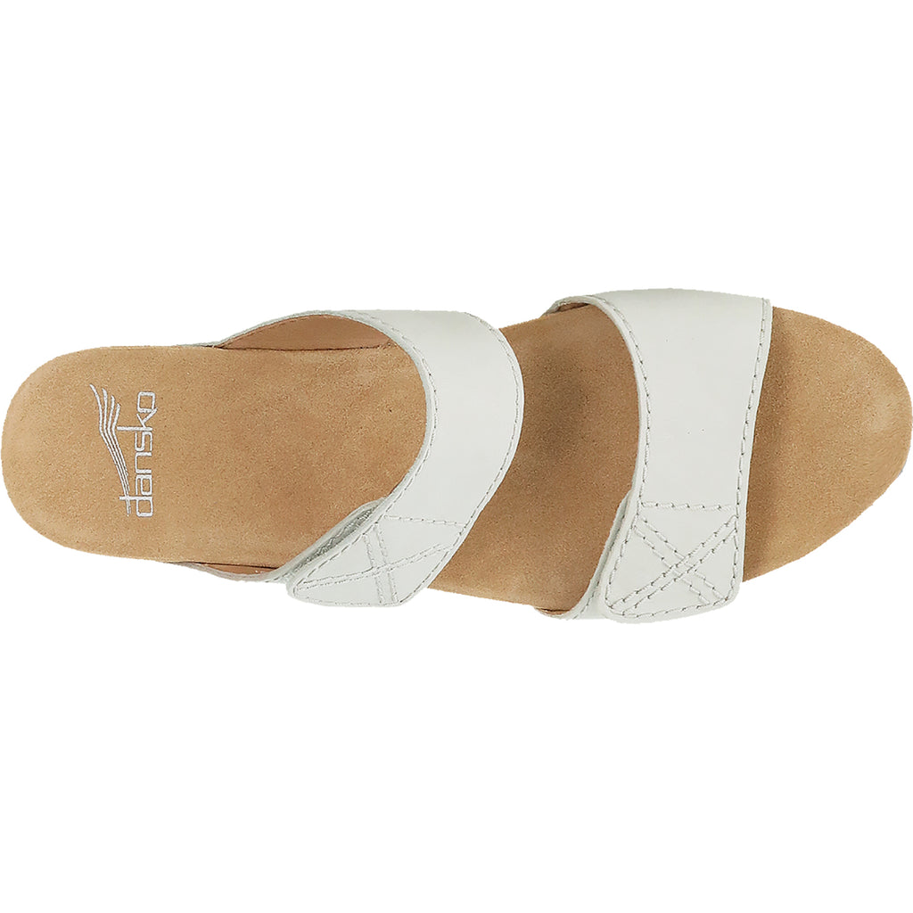 Dansko Maddy Ivory | Women's Wedge Heel Slide Sandals | Footwear etc.