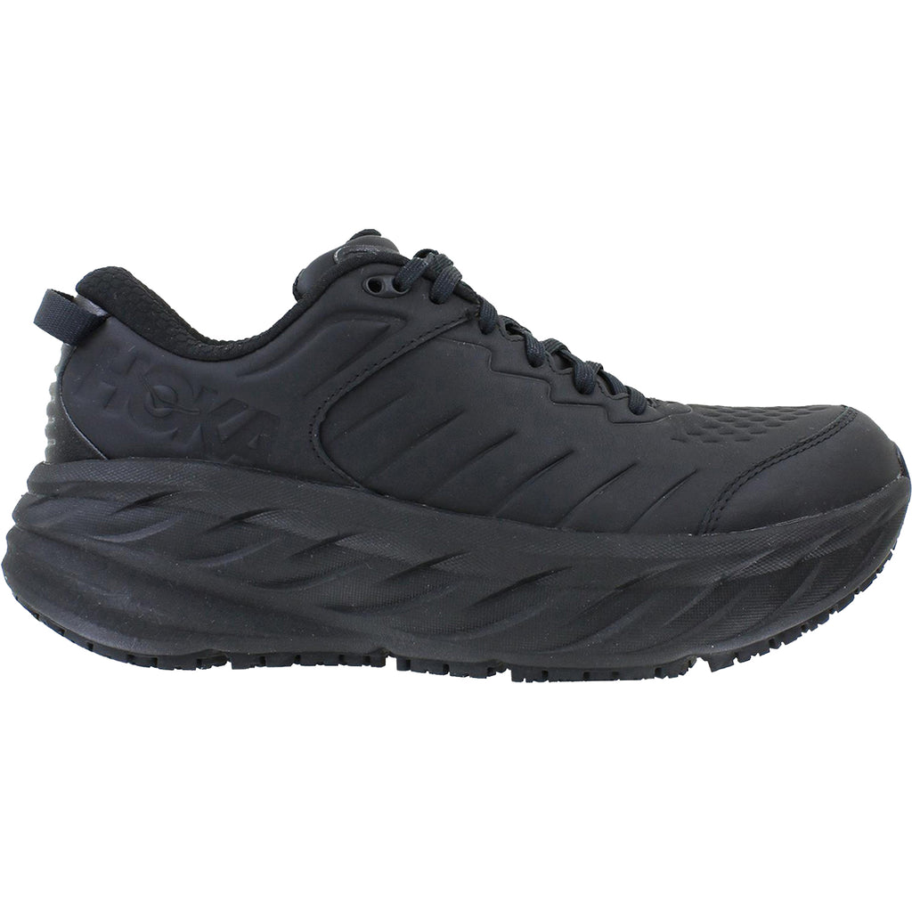 Women's Hoka One One Bondi SR Black Leather – Footwear etc.