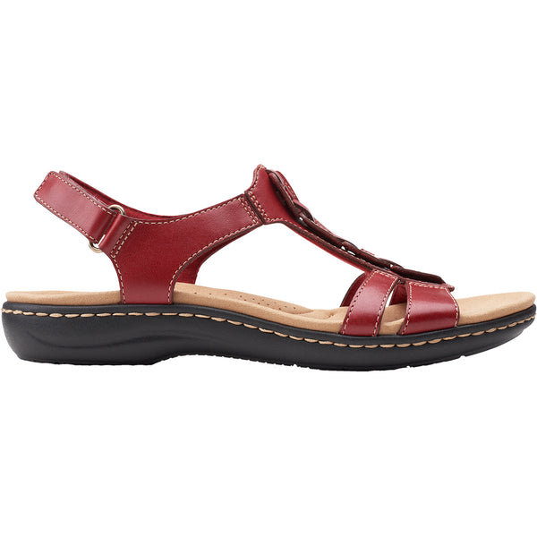 Clarks Kay Red | Women's Backstrap Sandals | Footwear etc.