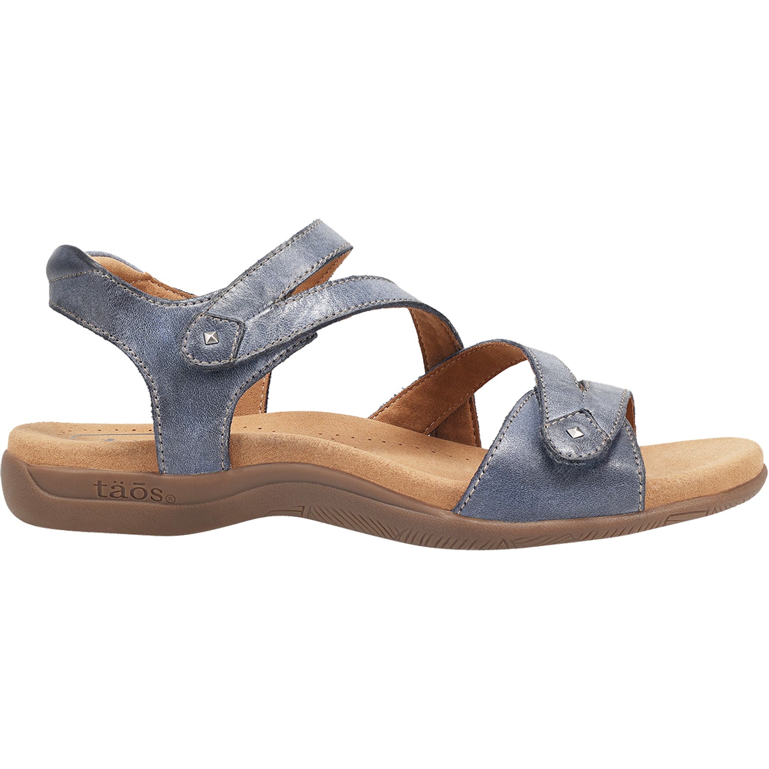 Taos Big Time Dark Blue | Women's Ankle Strap Sandals | Footwear etc.