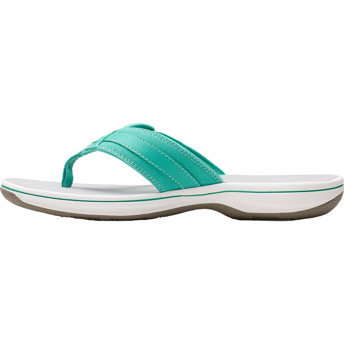 Clarks Breeze Sea Green | Women's Flip Flops | Footwear etc.