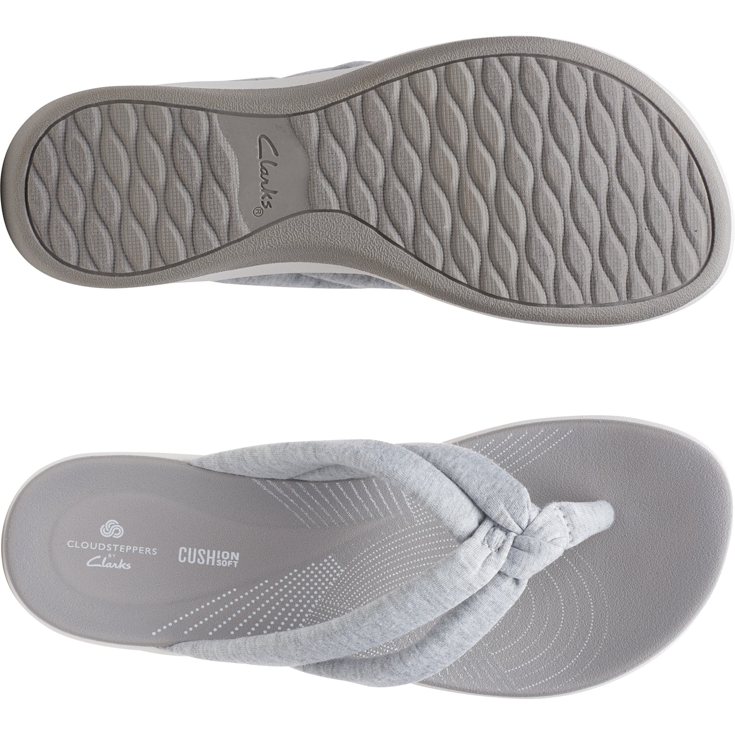 Clarks Arla Kaylie Grey | Women's Thong Sandals | Footwear etc.