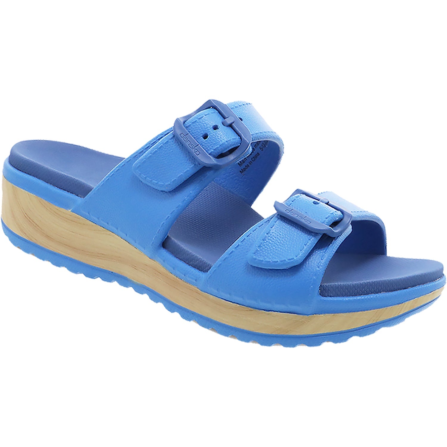 Dansko Kandi Blue | Women's Slide Sandals | Footwear etc.