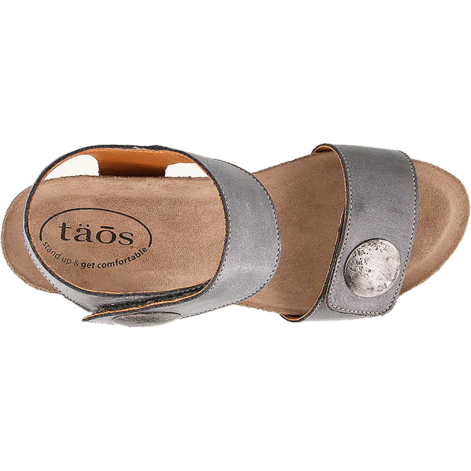 Taos Carousel 3 Steel | Women's Wedge Heel Sandals | Footwear etc.