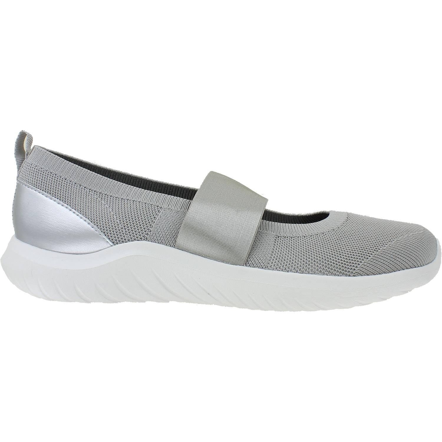 Women's Clarks Cloudsteppers Nova Sol Light Grey Knit – Footwear etc.