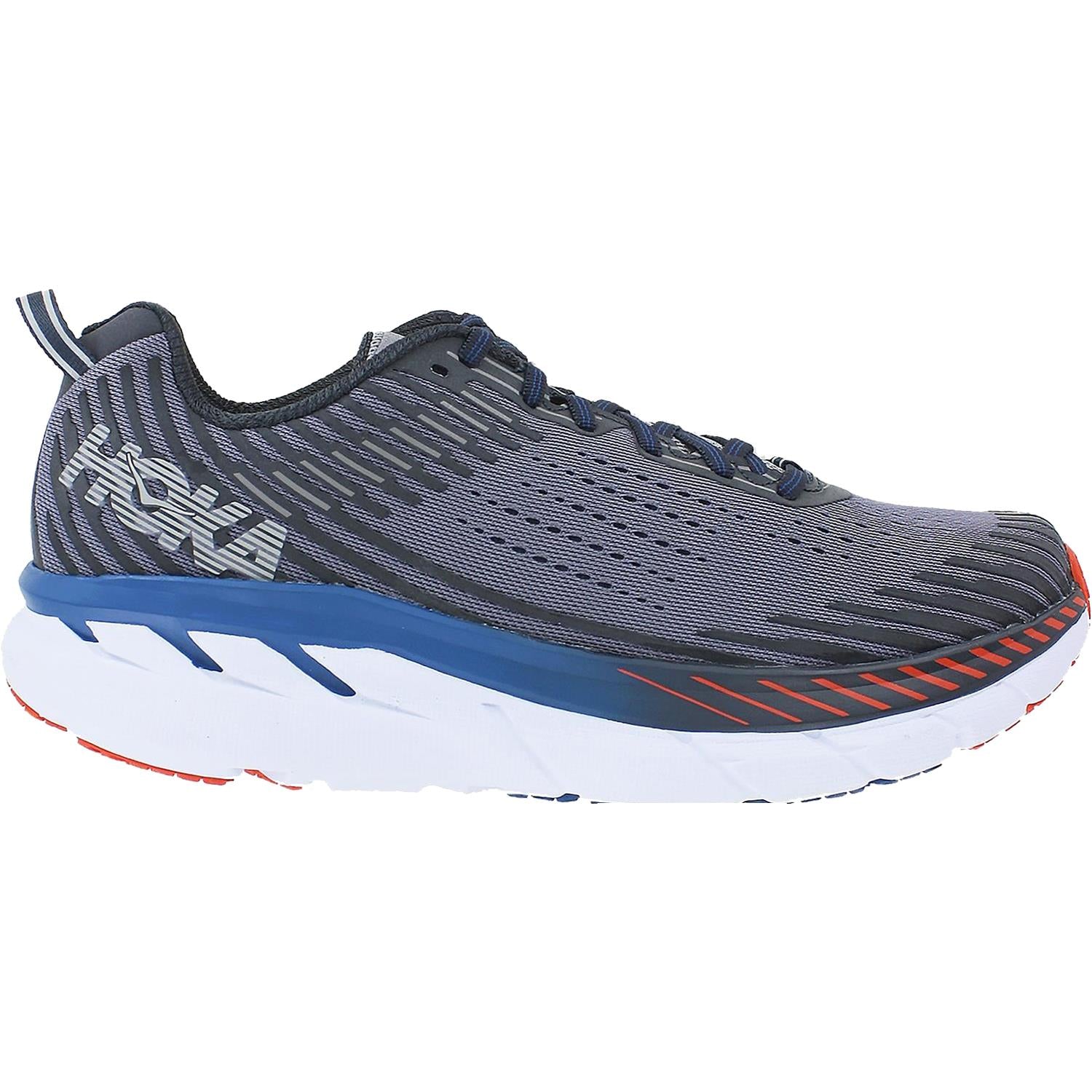 Men's Hoka One One Clifton 5 Frost Gray/Ebony Mesh – Footwear etc.