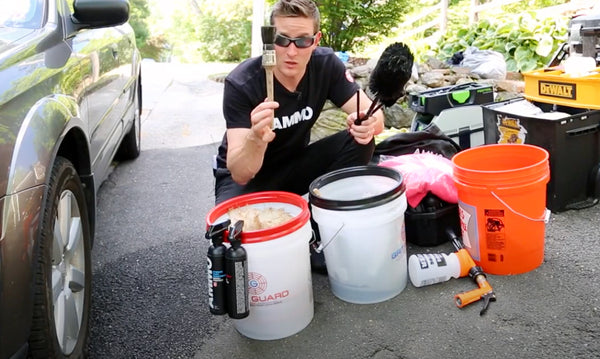 Prepping tools before cleaning your car is a must