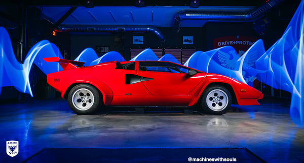 Freshly Detailed Countach barn find at AMMO NYC Studio